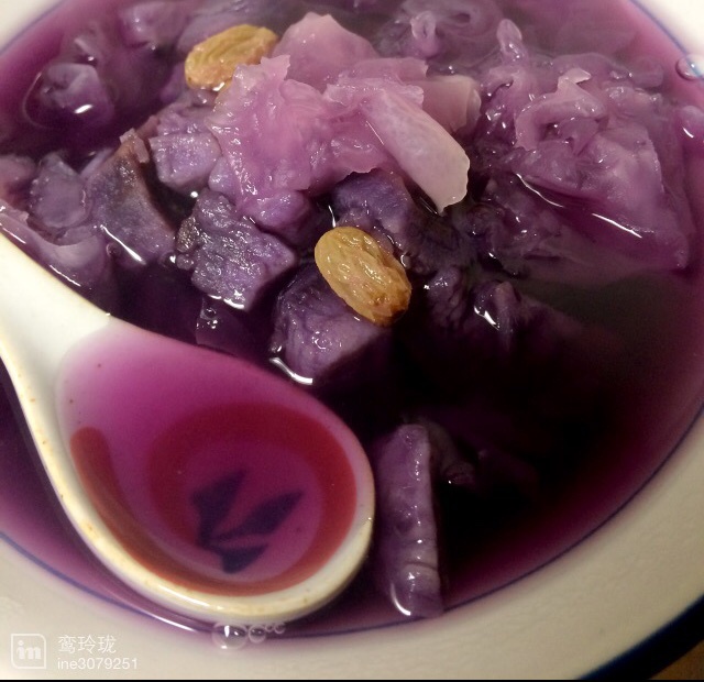 紫薯银耳羹