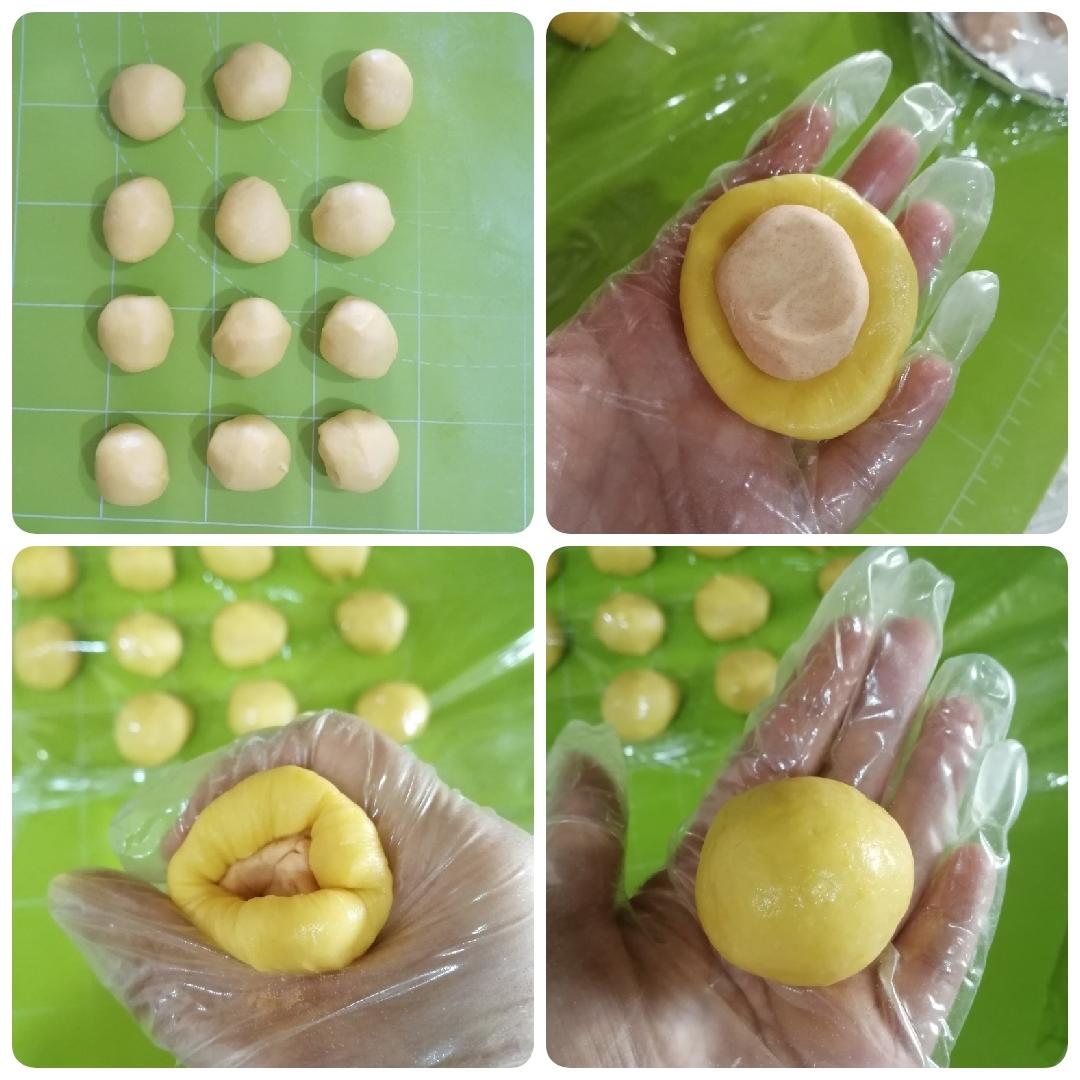 枣泥馅南瓜酥的做法 步骤4