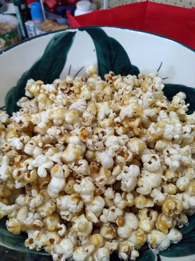 春节零食自制焦糖爆米花 Caramel Popcorn