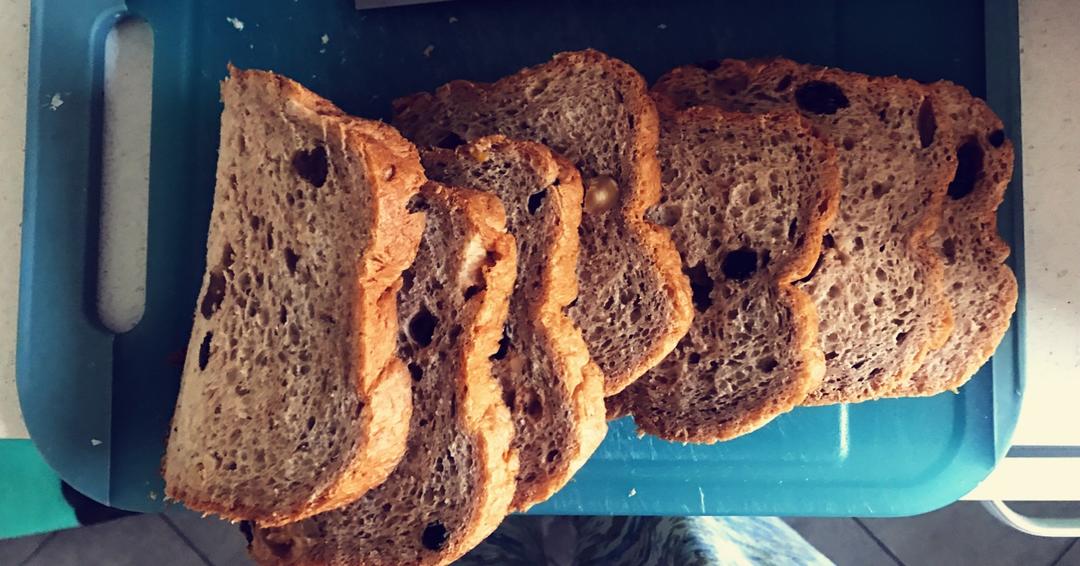 全麦蔓越莓坚果吐司面包（面包机版）