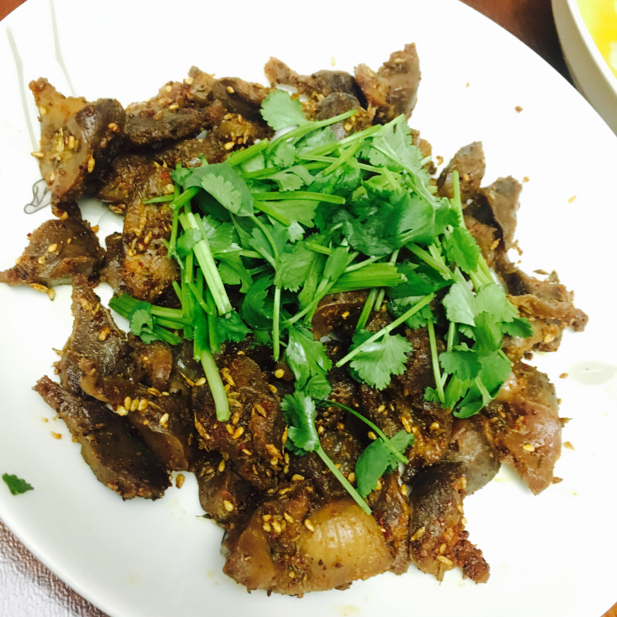 孜然鸡胗