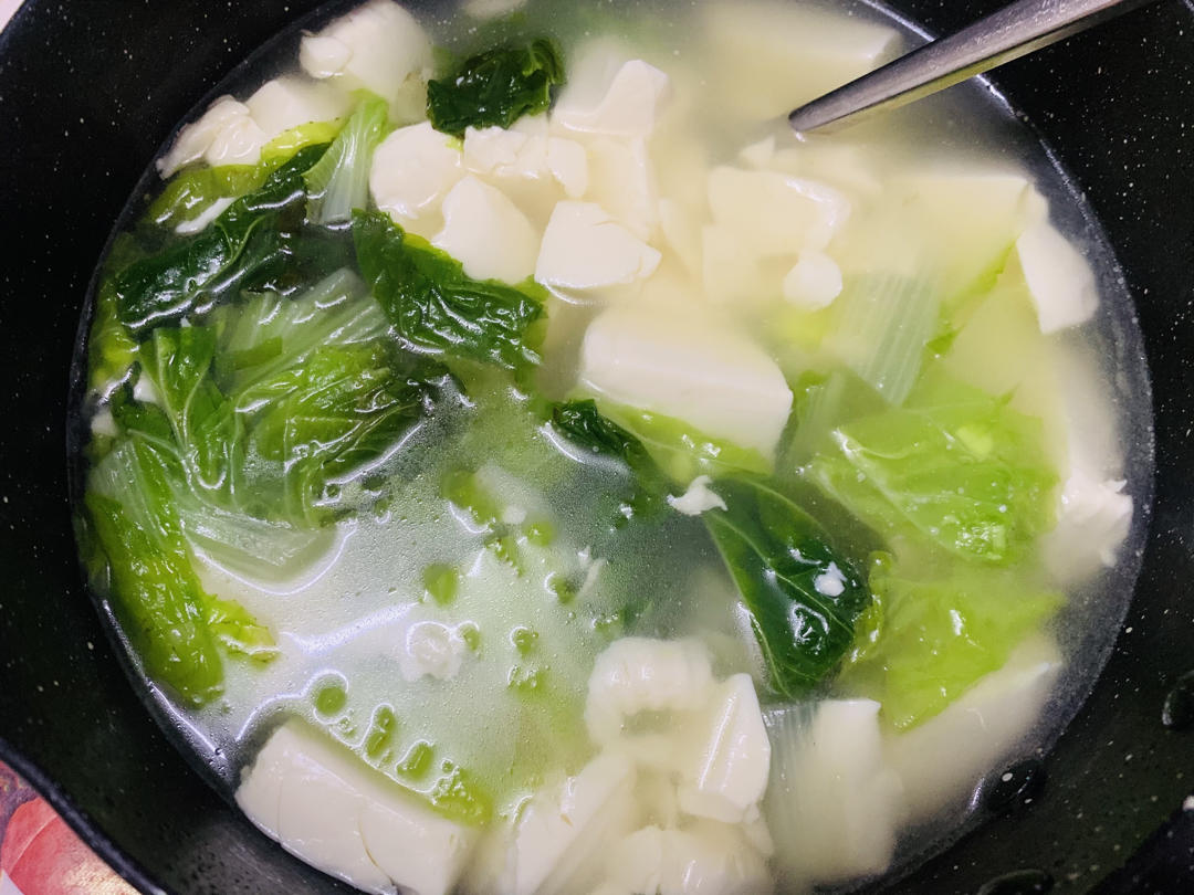 青菜豆腐汤