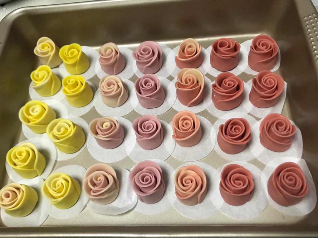 玫瑰花馒头