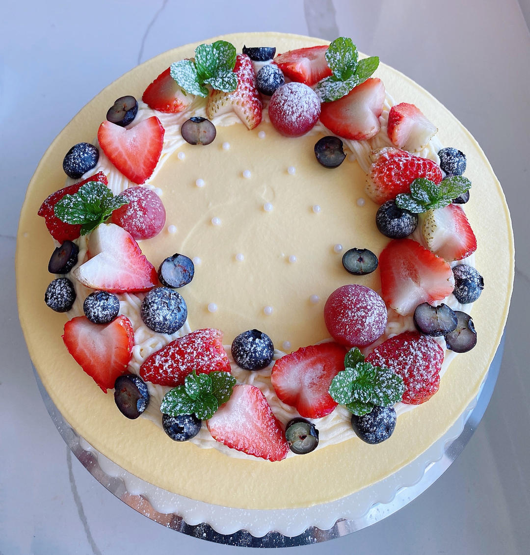 基础戚风蛋糕【承重好、可做奶油蛋糕内胚】