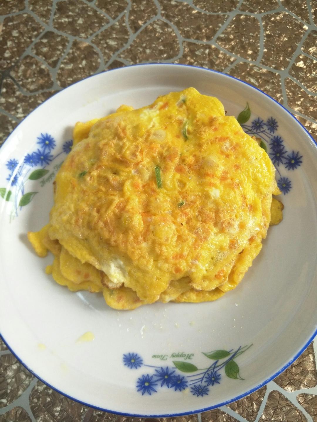 宝宝早餐蔬菜鸡蛋饼
