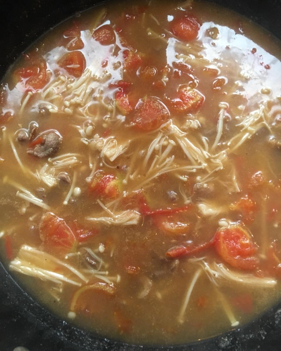 番茄滑牛肉汤
