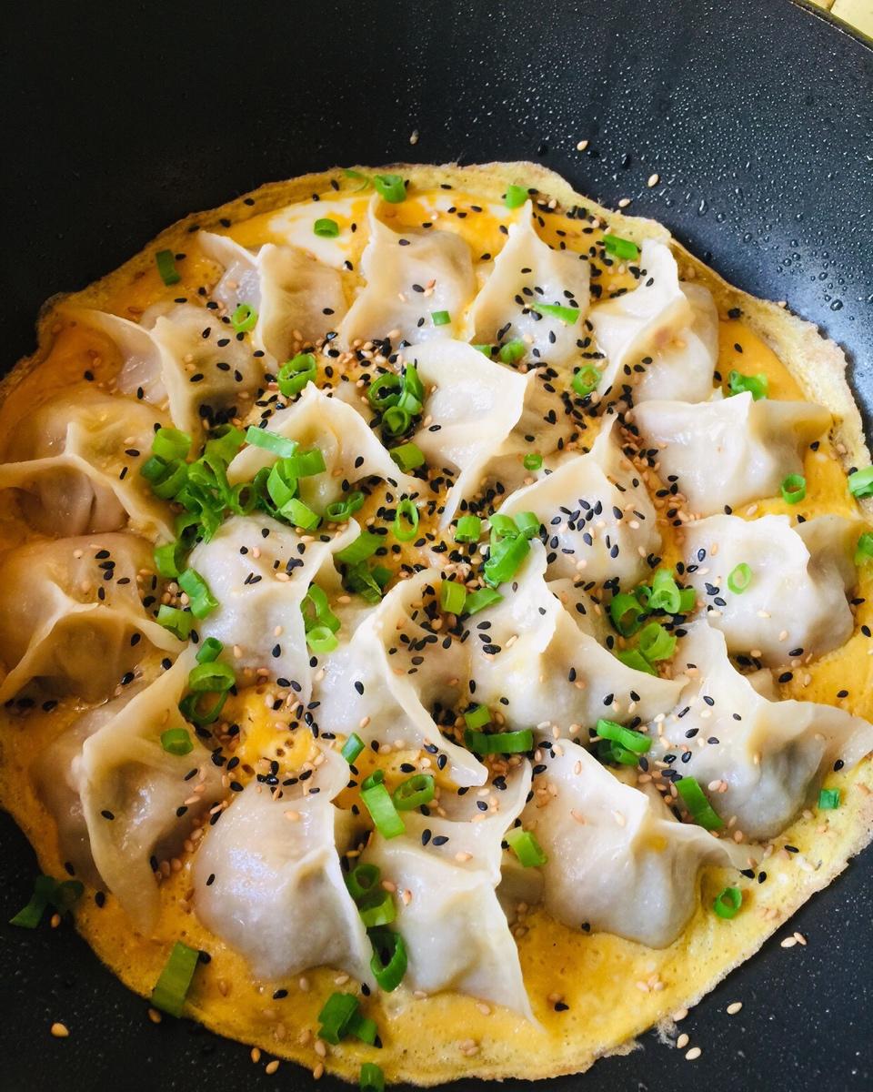 鸡蛋抱煎饺