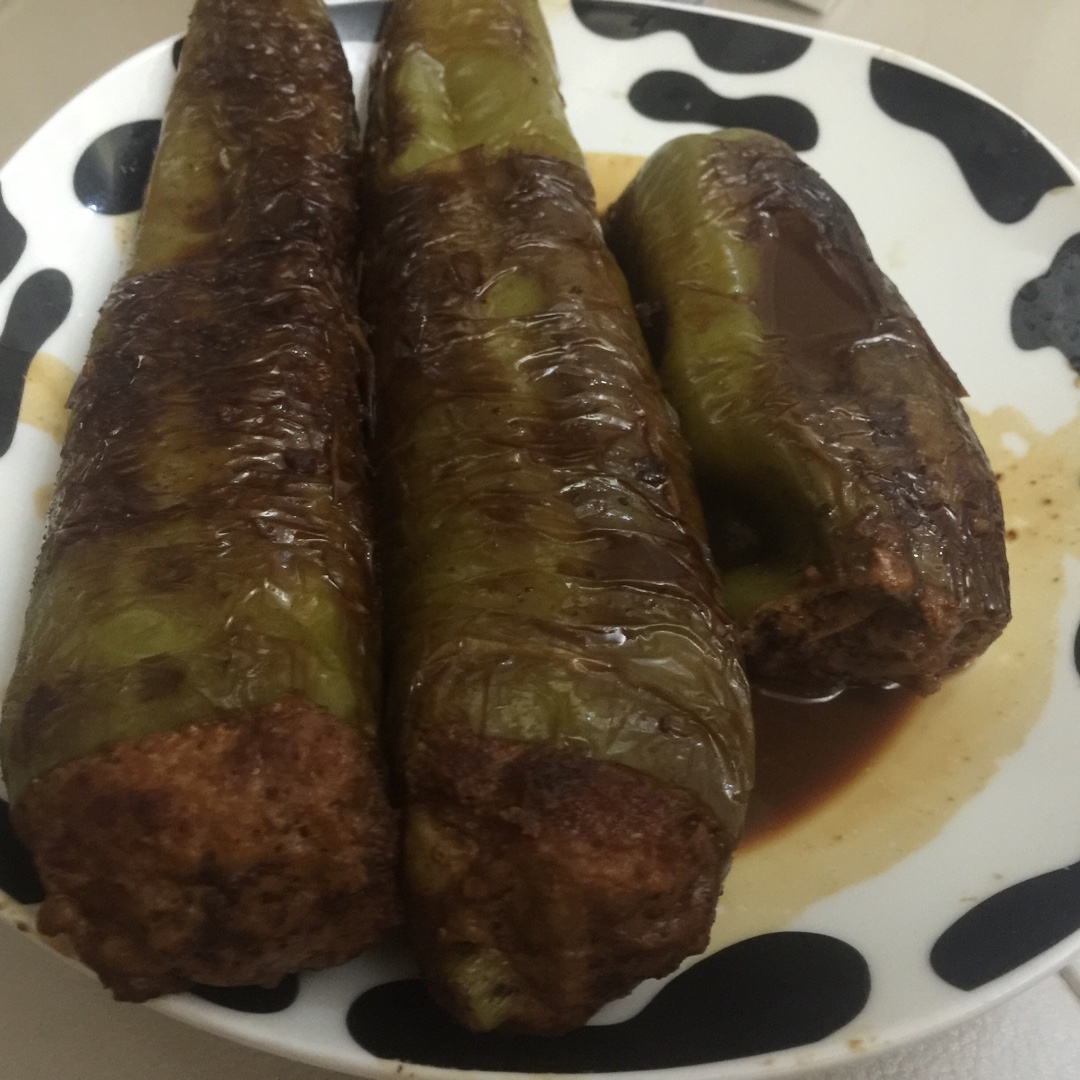 肉酿虎皮青椒