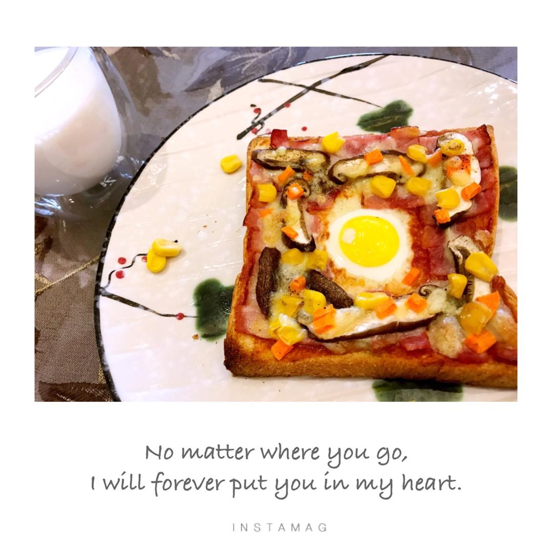 吐司太阳蛋披萨