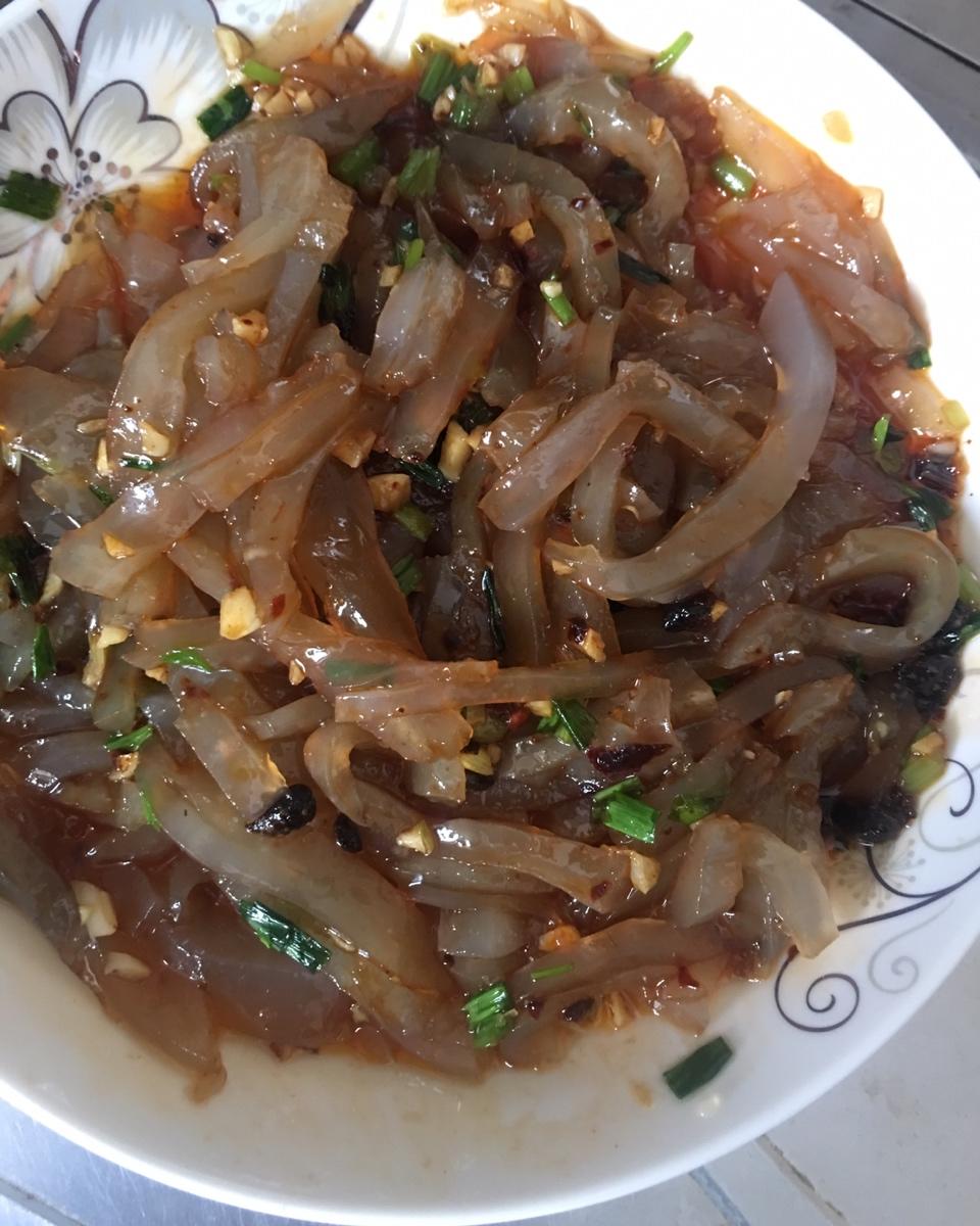 番薯粉做的凉皮块