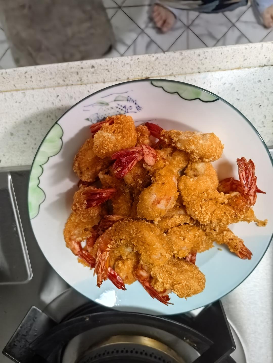 面包糠炸虾