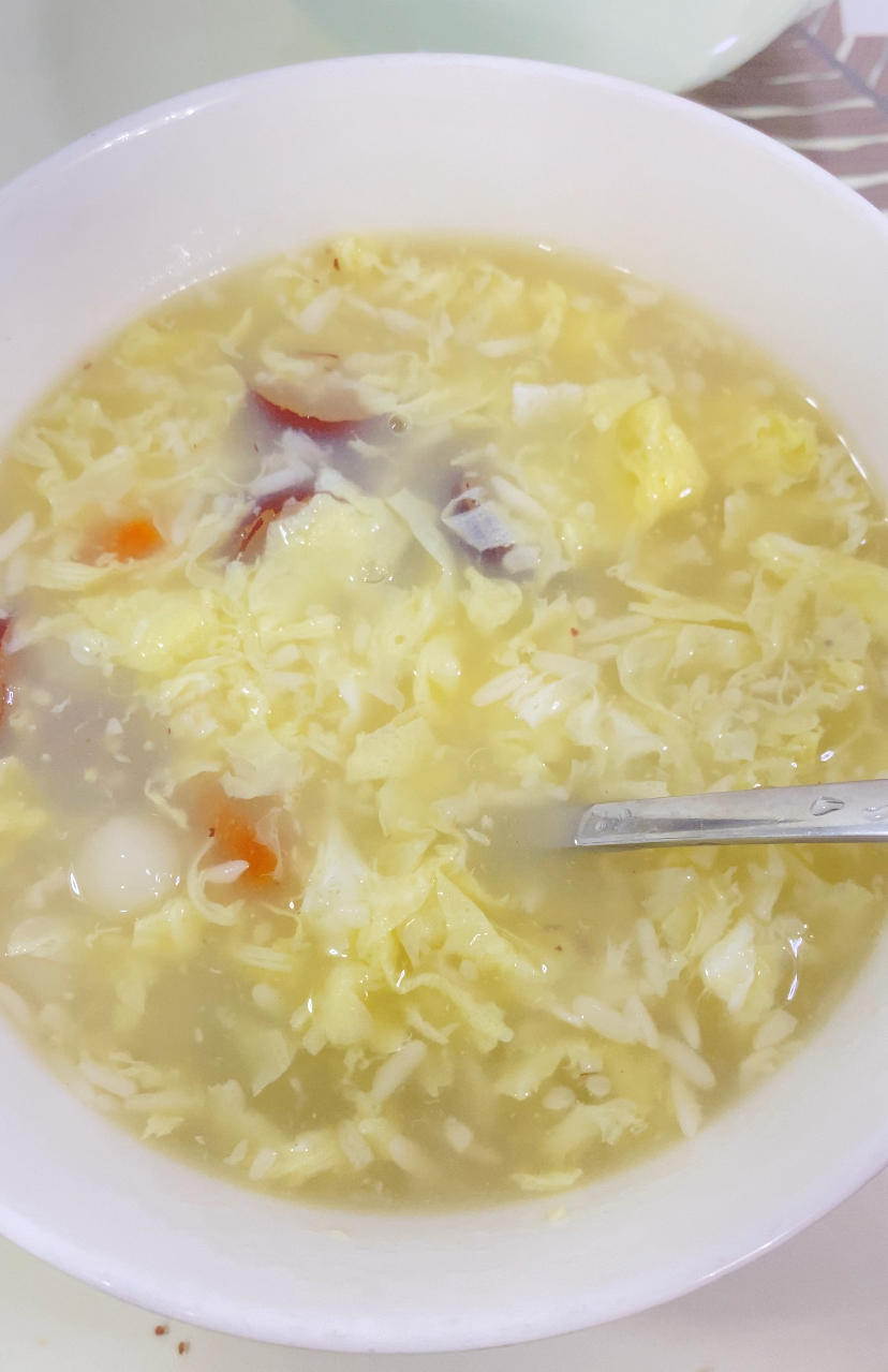 驱寒暖胃的酒酿小圆子，口感糯叽叽的