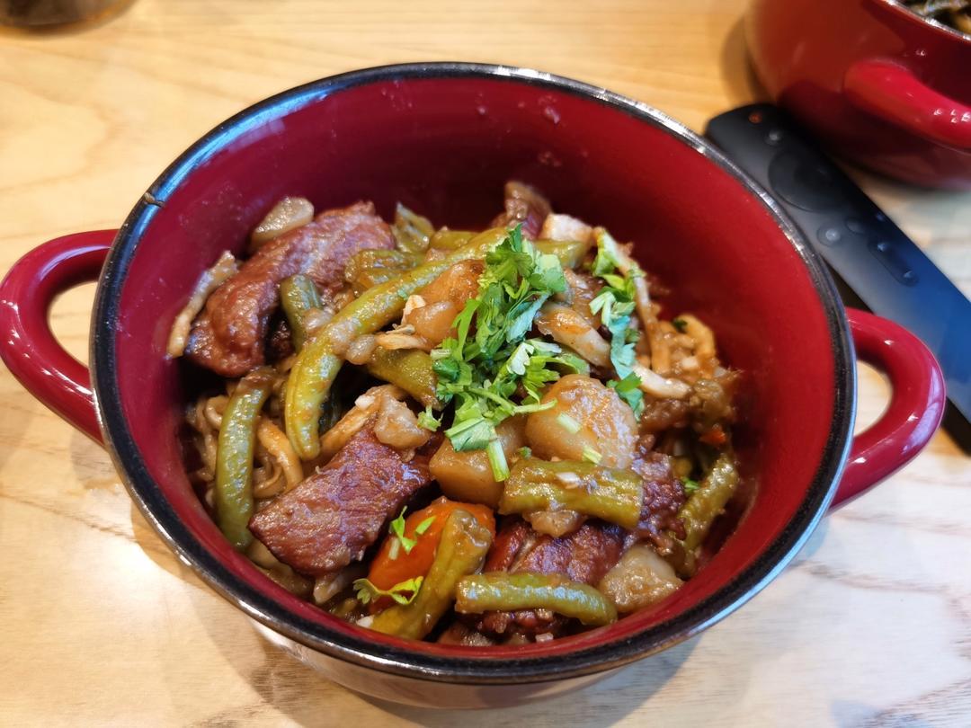 豆角排骨焖面￨真的无敌好吃