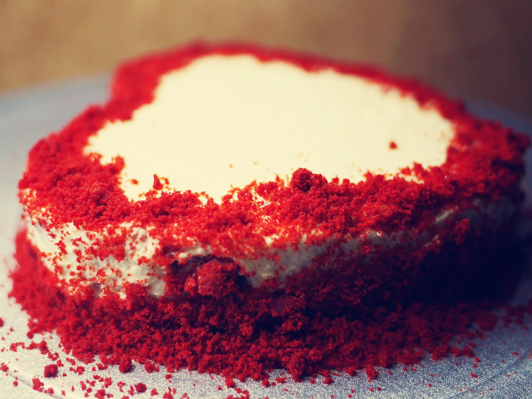 心形红丝绒蛋糕