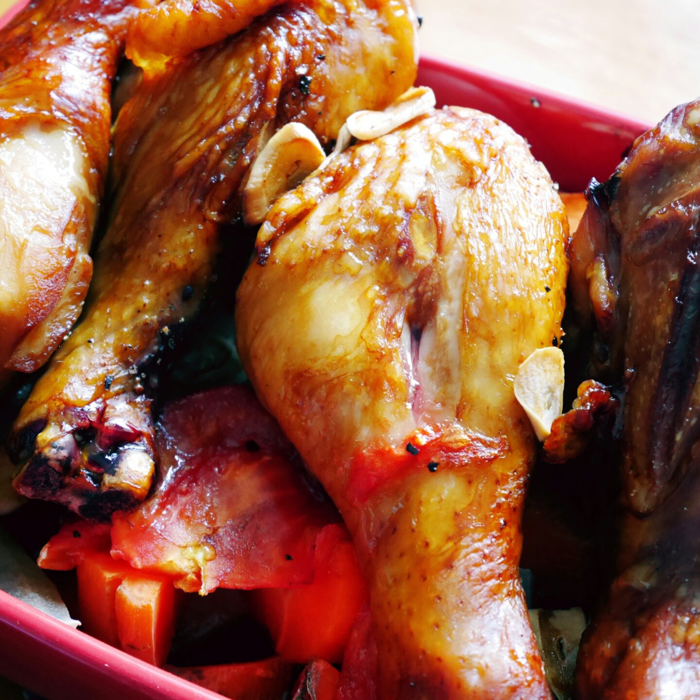 把一切交给烤箱--田园番茄烤鸡腿