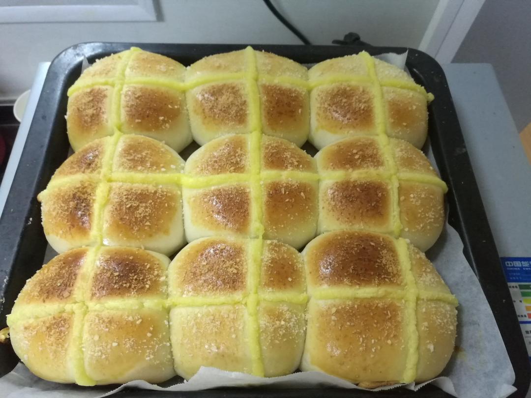 椰浆十字包 Coconut Custard Hot Crossed Bun
