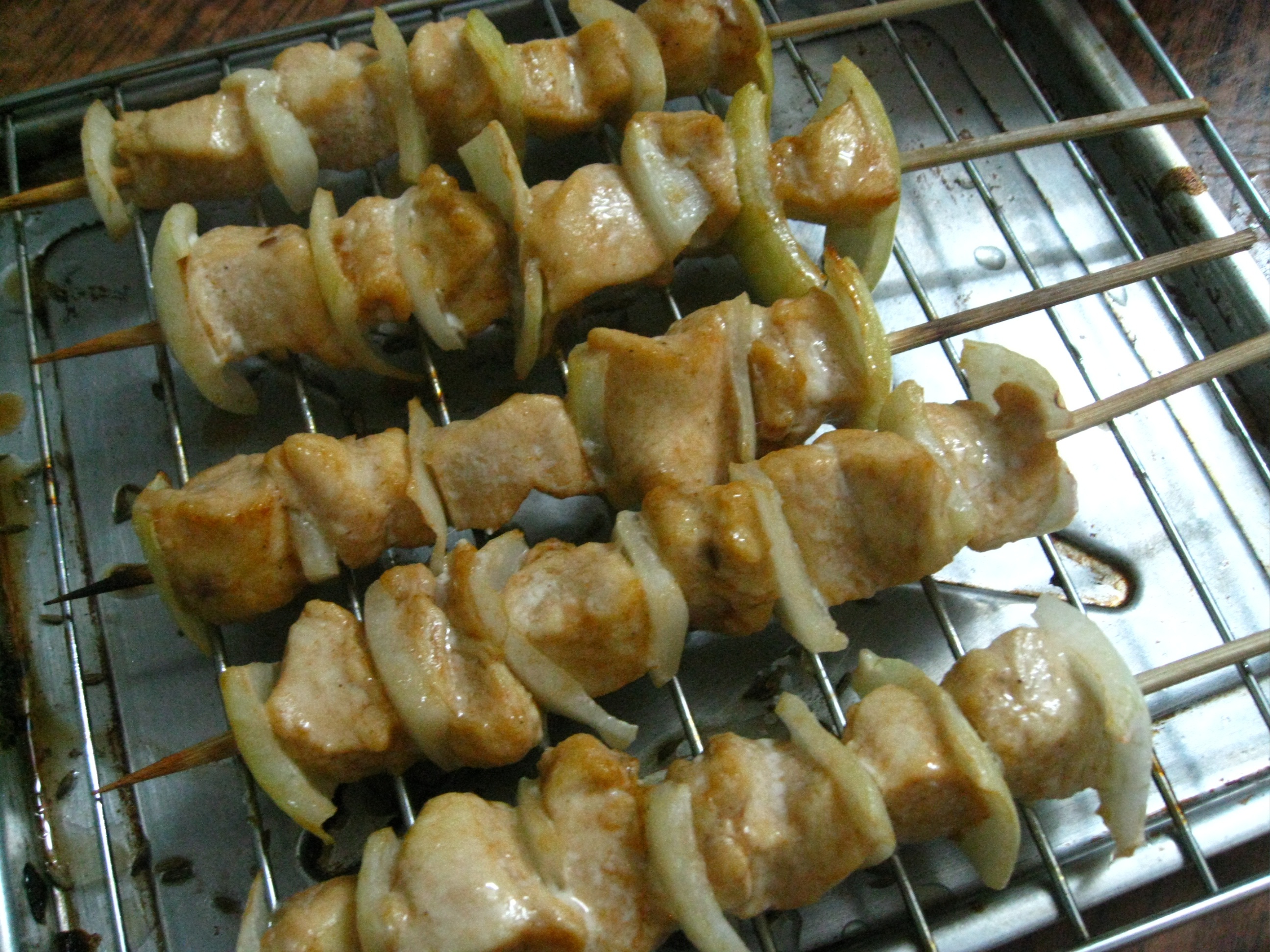 香葱烤鸡串