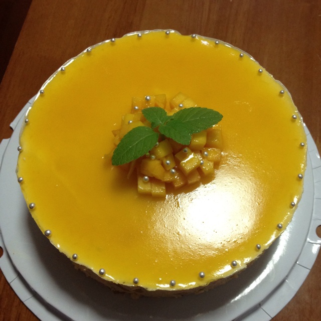料超足的芒果慕斯蛋糕