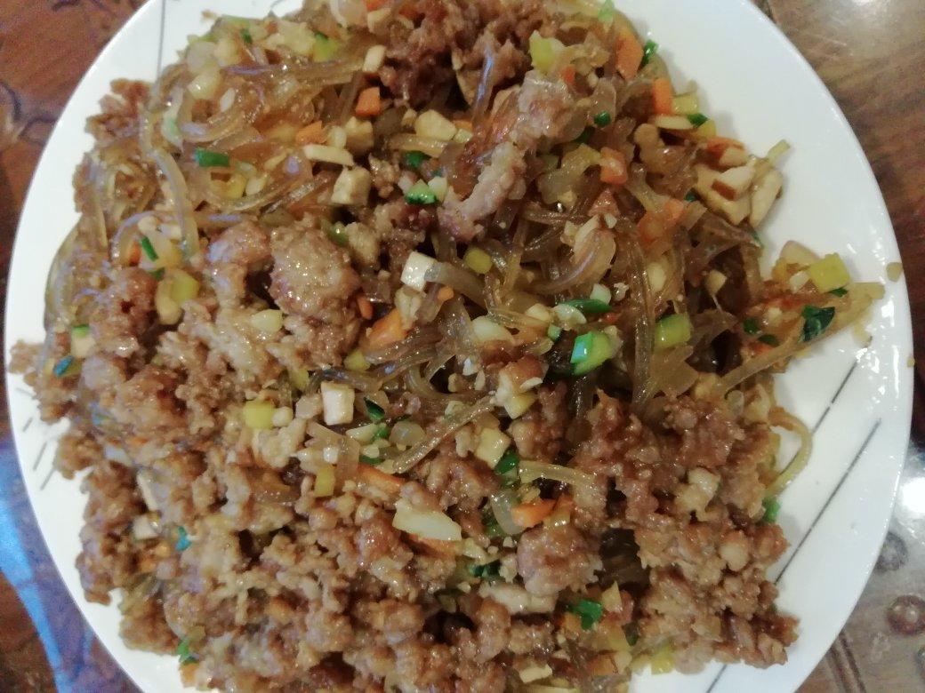 肉末炒粉丝