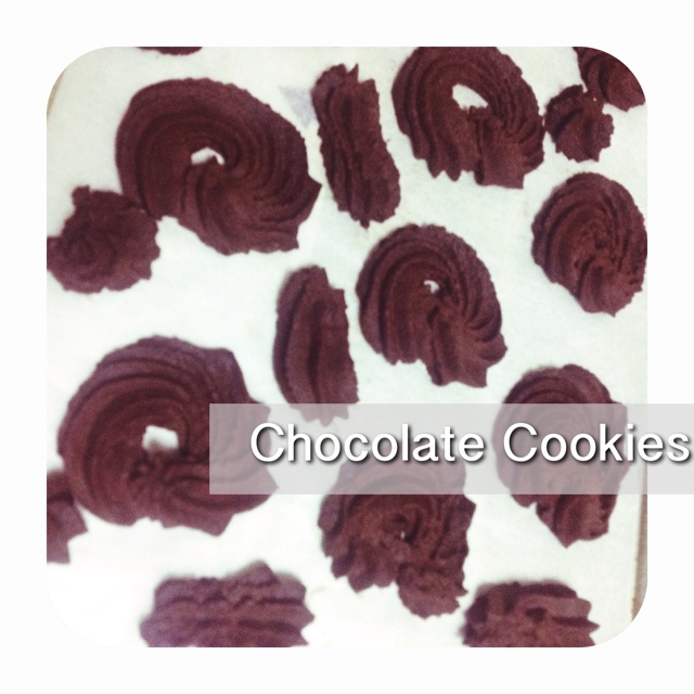 抹茶樱花曲奇——淡淡的抹茶清香