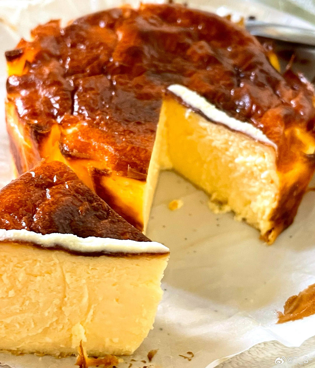 巴斯克芝士蛋糕『最简单的蛋糕』零失败🔥芝士控