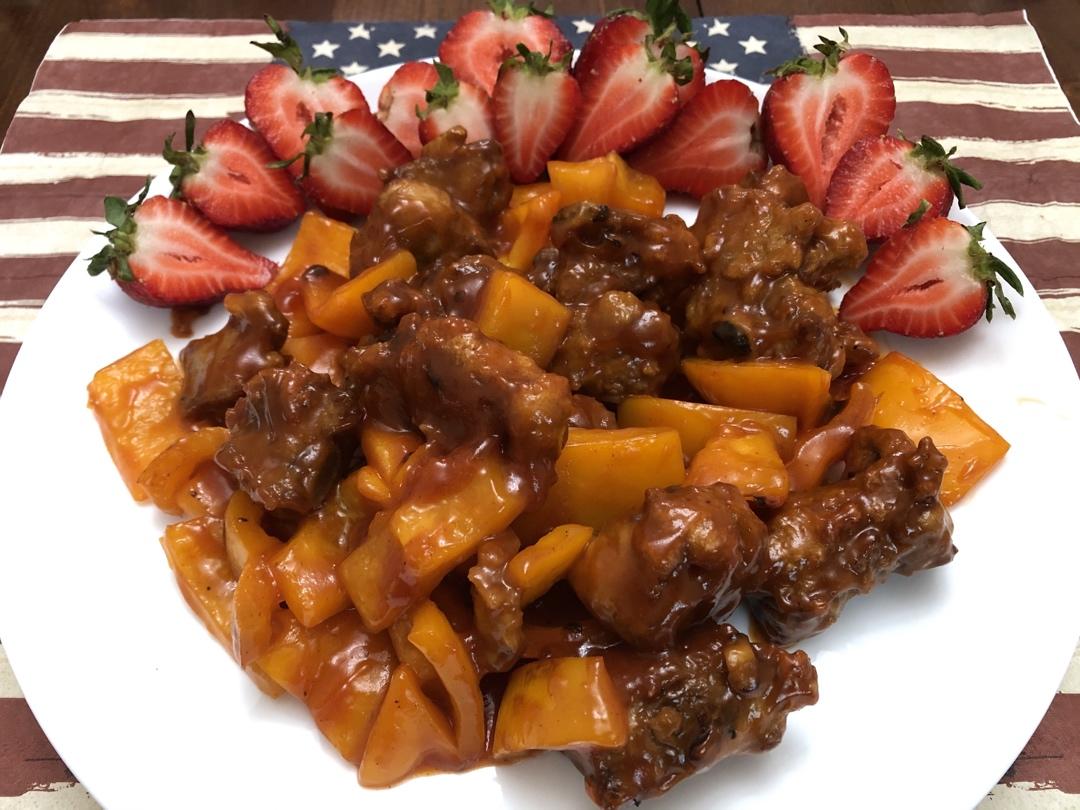 空气炸锅菠萝酸甜排骨