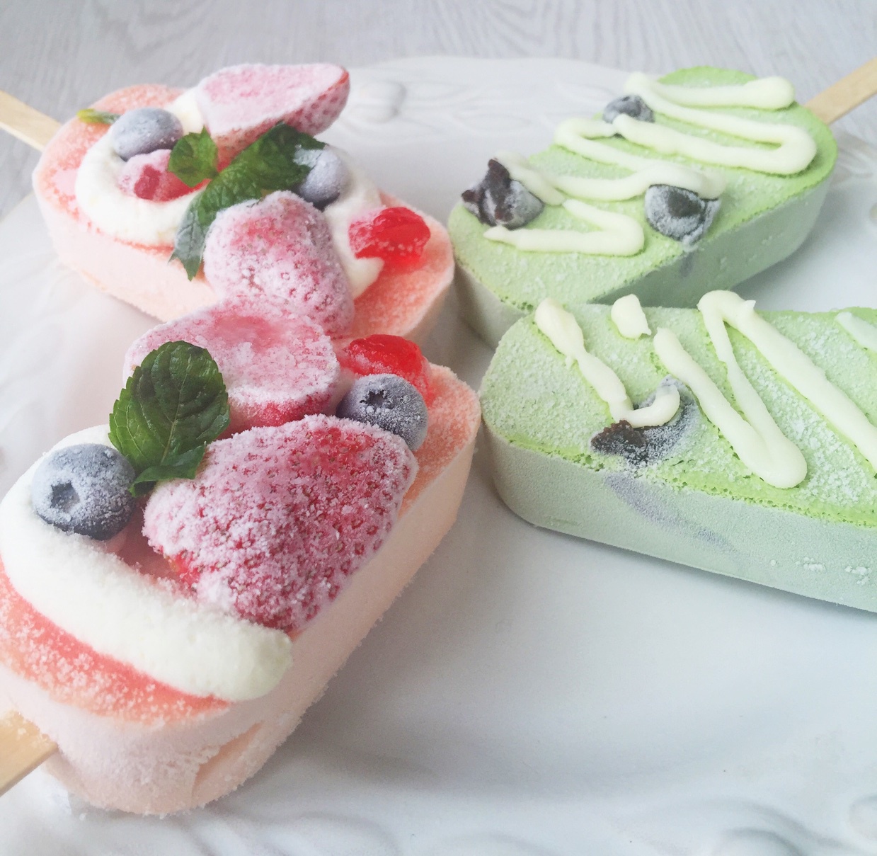 岛本薰【不需要淡奶油的低脂牛奶冰淇淋】抹茶款-手动/冰淇淋机均可