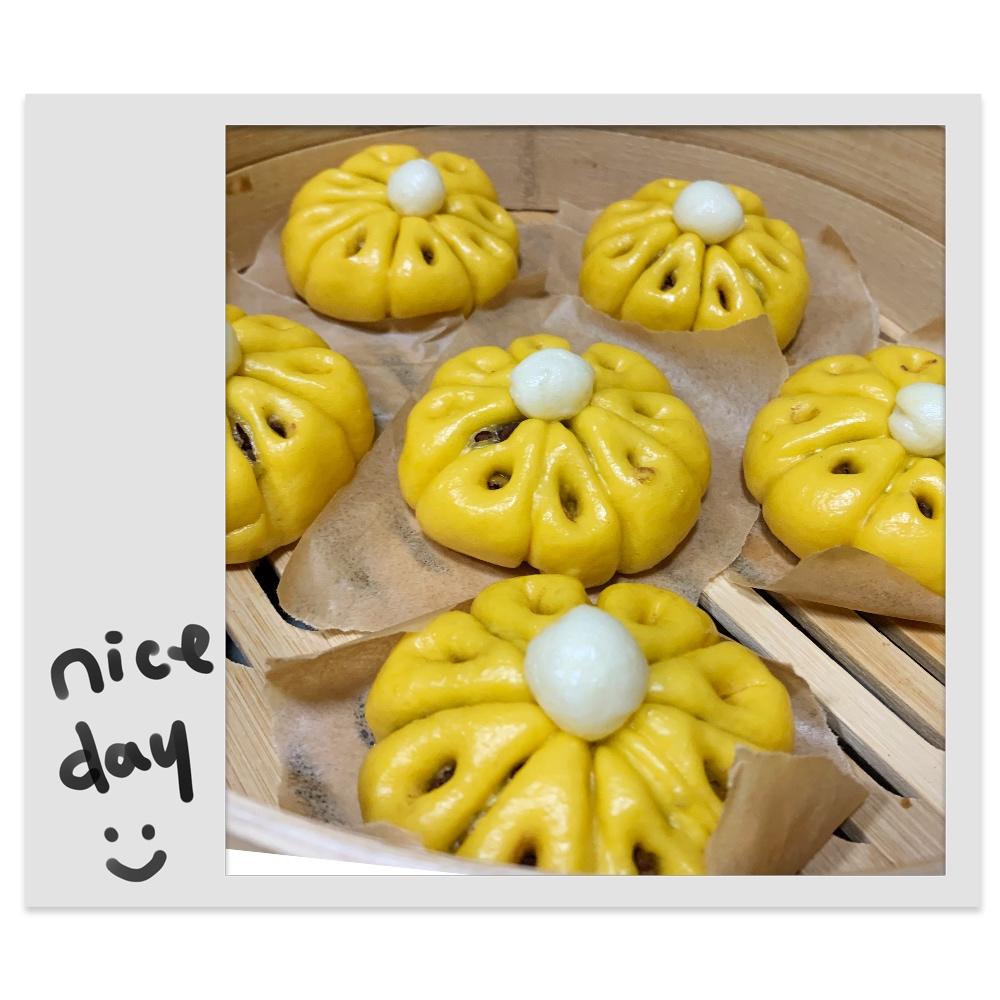 花式豆沙馒头