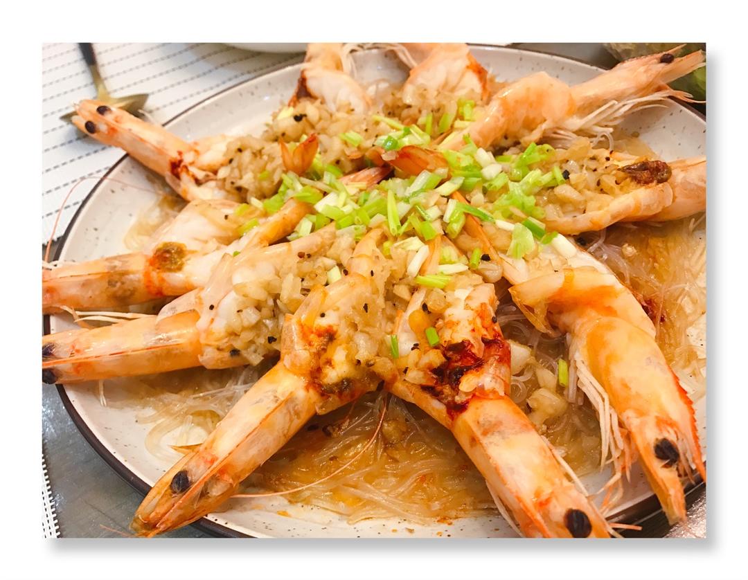蒜蓉粉丝蒸虾