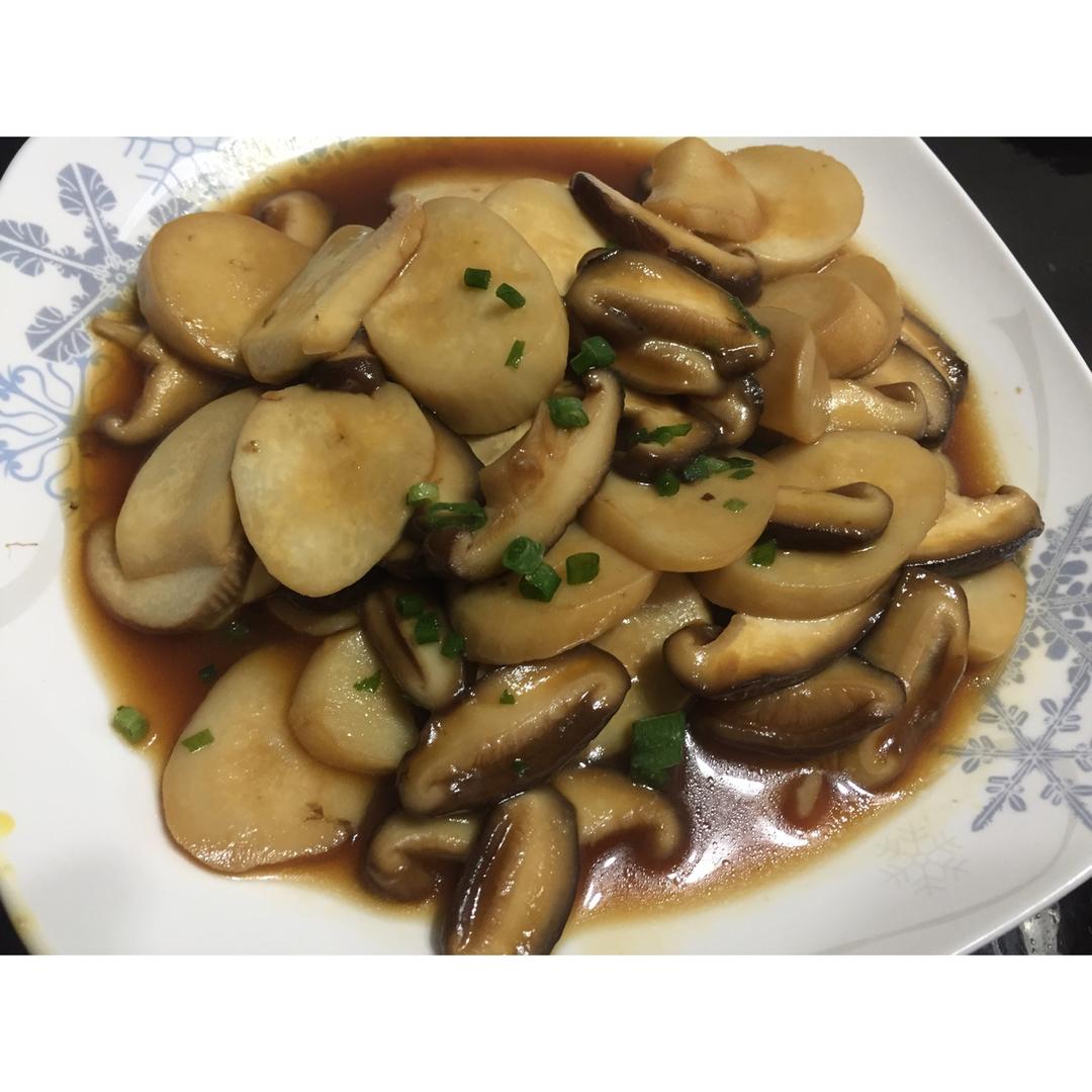 蚝油炒双菇