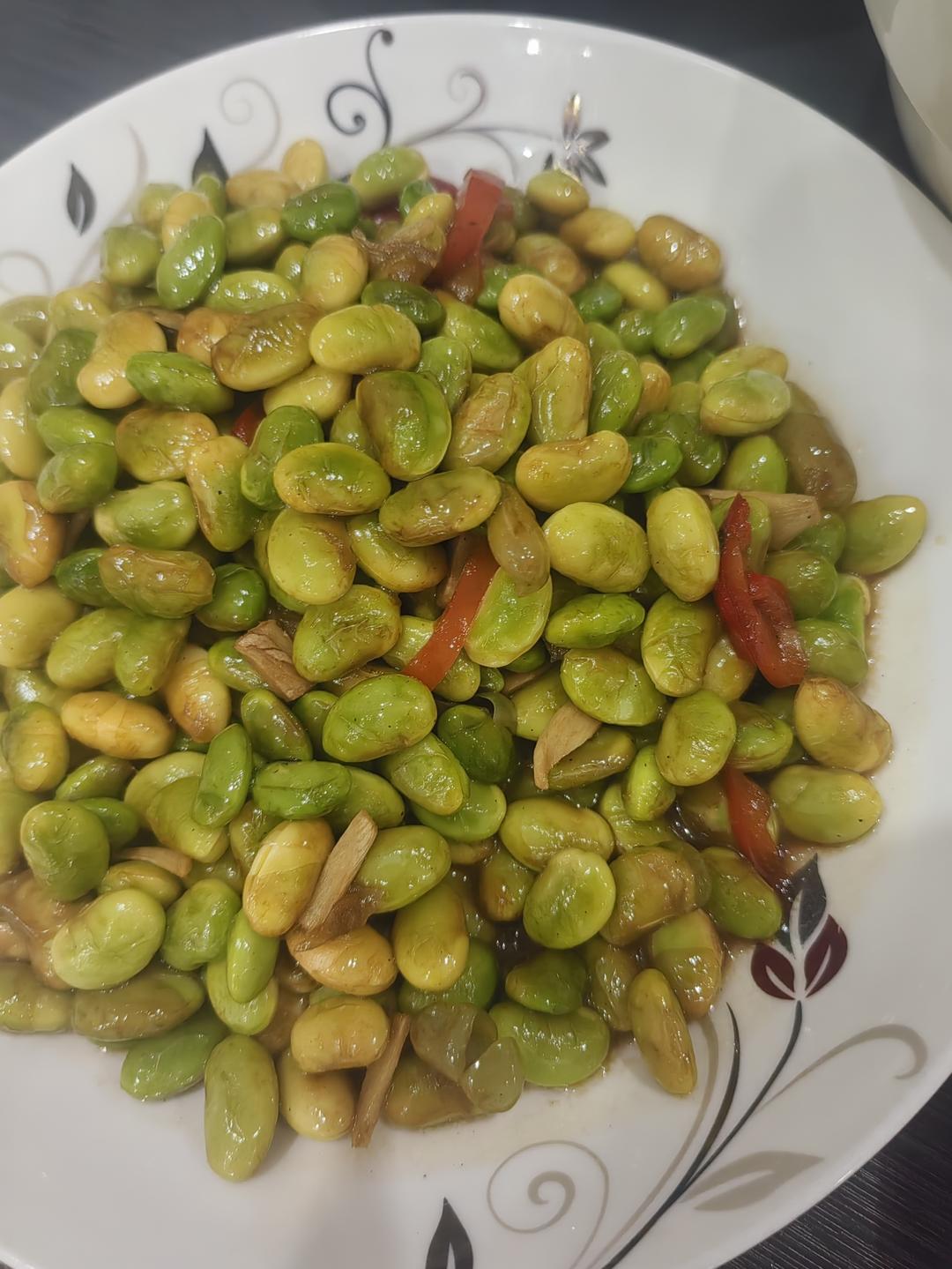 爆炒蒜泥毛豆子超级简单的做法💯好吃