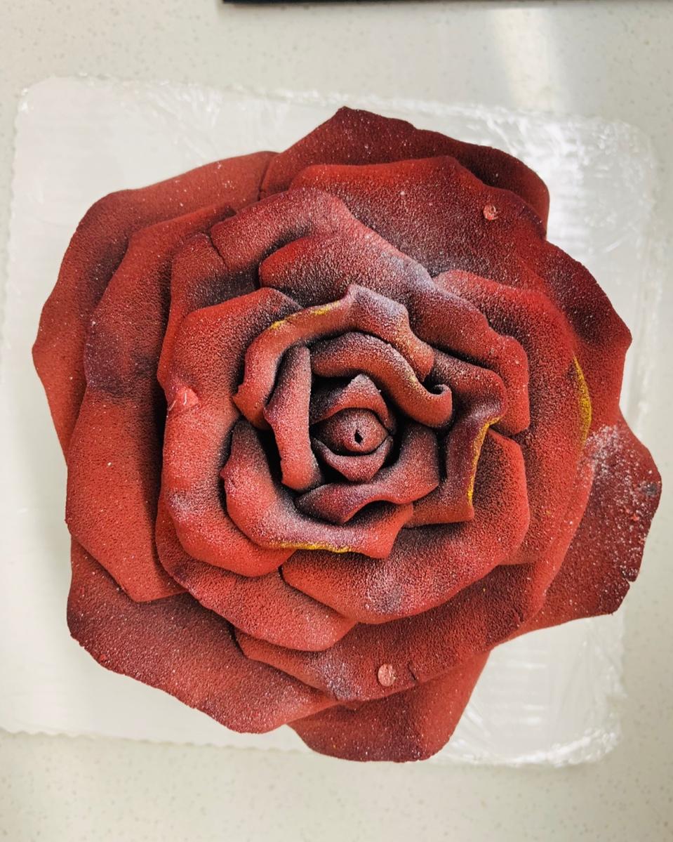 巧克力玫瑰花蛋糕