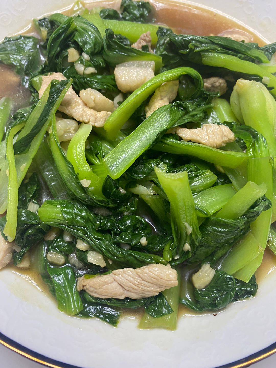 小油菜炒肉