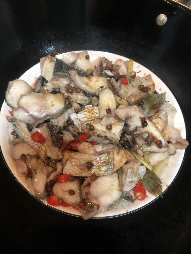 花椒蒸鱼片