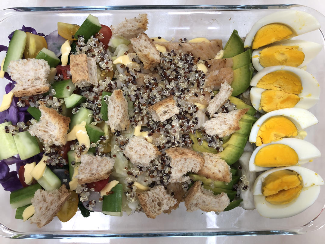 藜麦鸡胸肉沙拉|低卡路里高蛋白