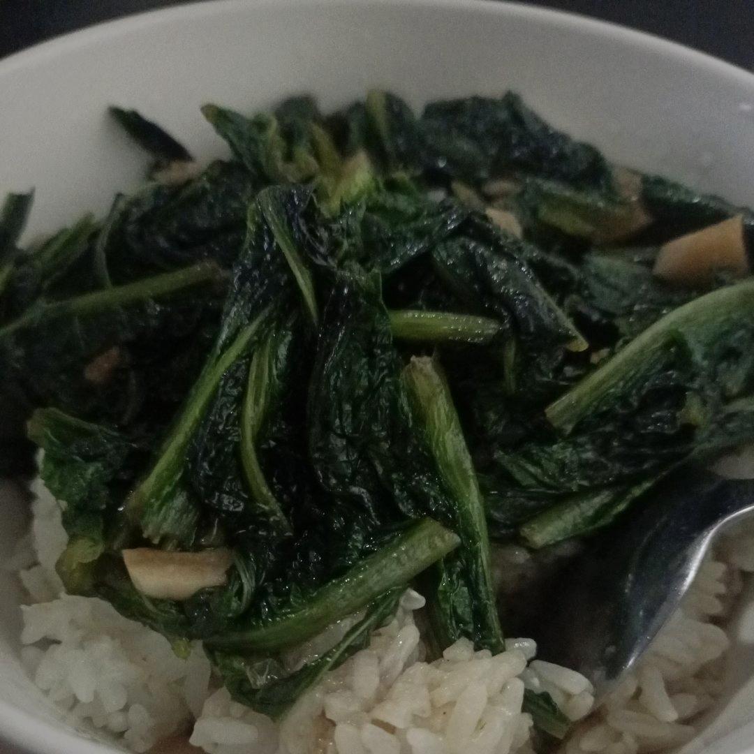 蚝油莴笋叶