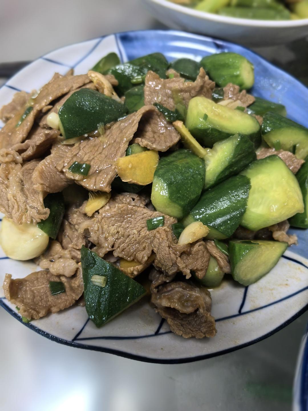 ㊙️牛肉片炒黄瓜‼️牛肉片的嫩滑技巧