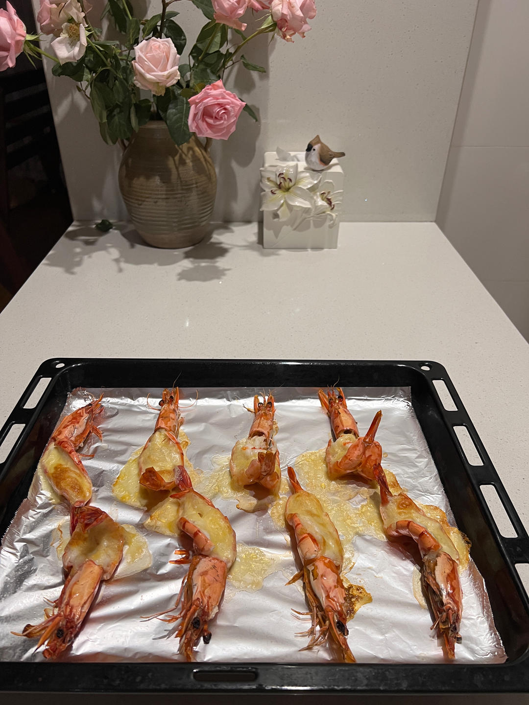 盐焗黑虎虾烤箱版
