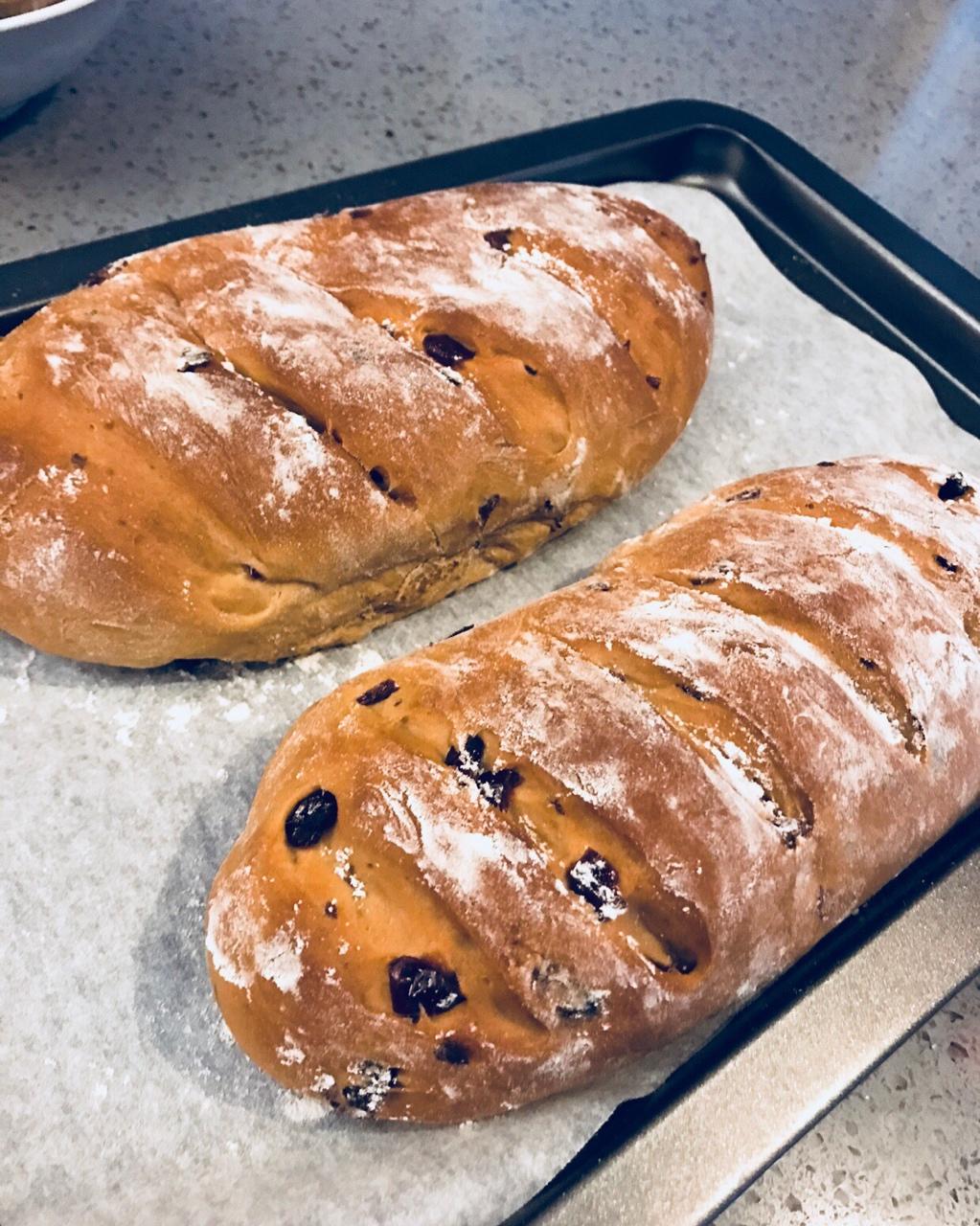 kaka_luck_mao_pudding做的蔓越莓全麦黑糖面包