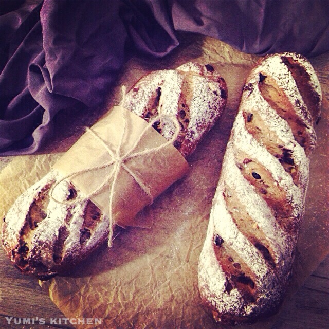 果仁法式乡村面包