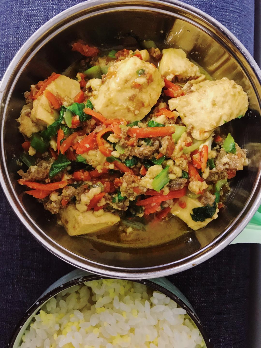 宝宝牛肉丸红烧豆腐