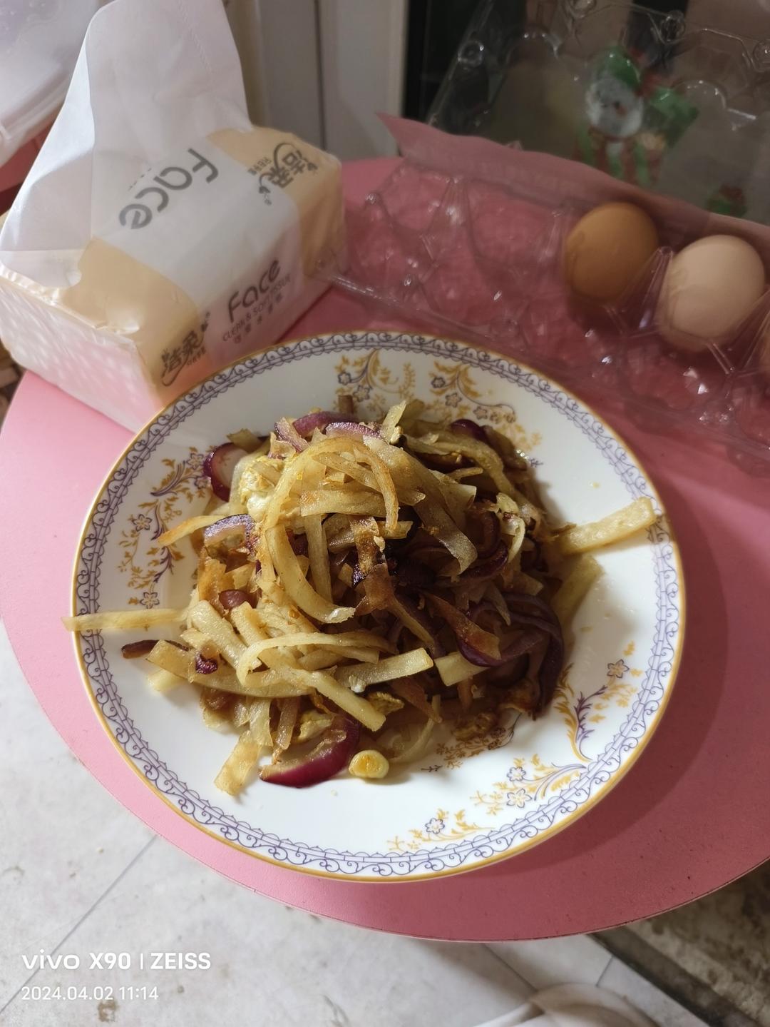 炒饼-洋葱鸡蛋