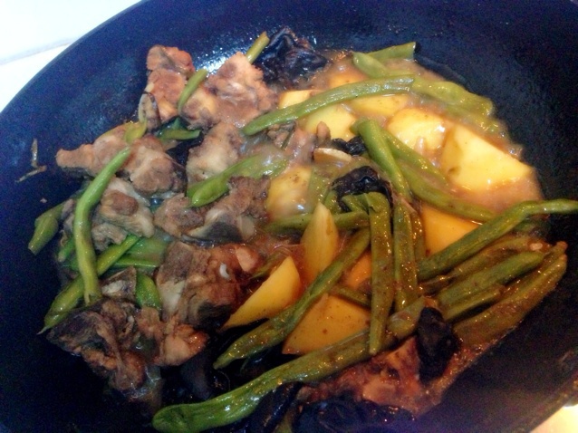 豆角炖排骨