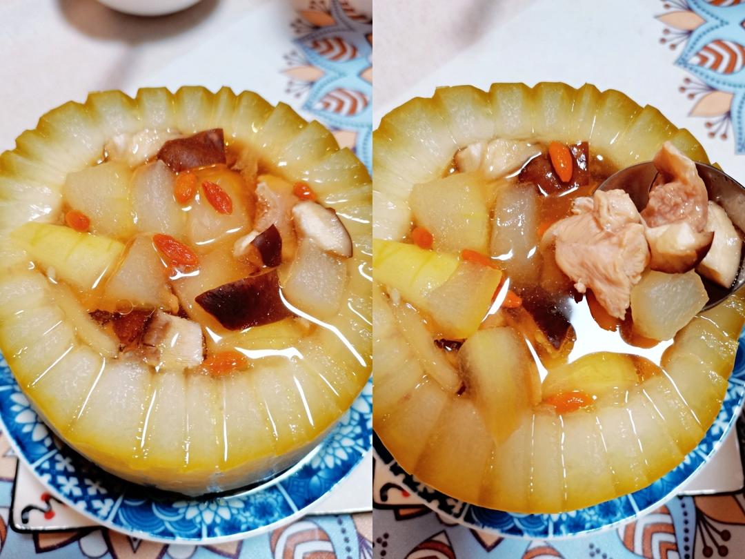 鸡肉冬瓜盅～家庭版