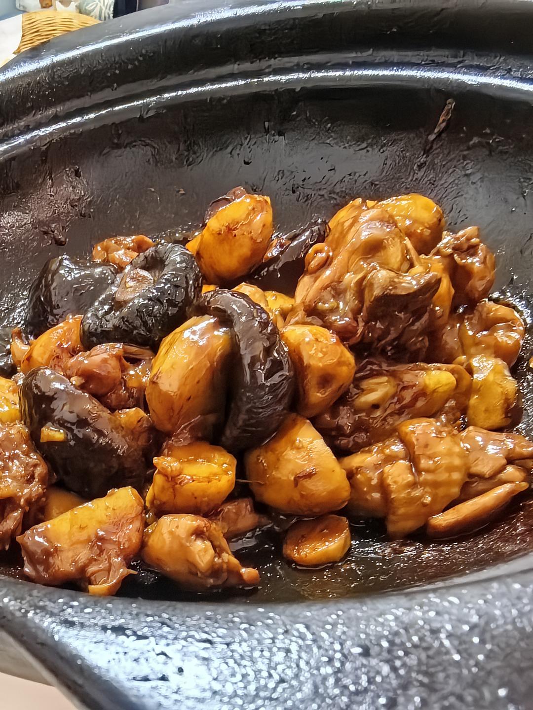 【栗子烧鸡】鸡肉都给你吃，栗子归我~