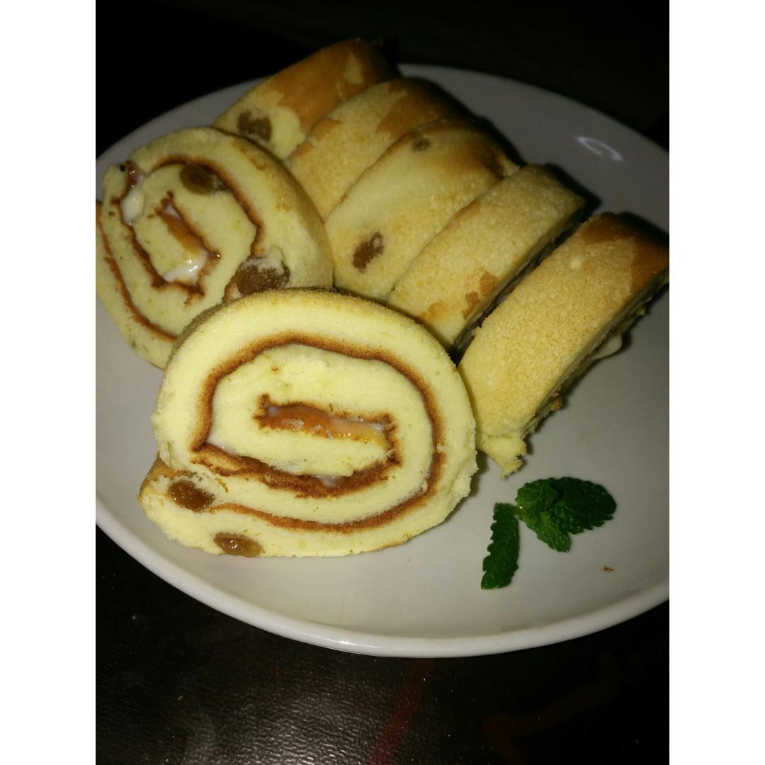 香葱肉松戚风卷