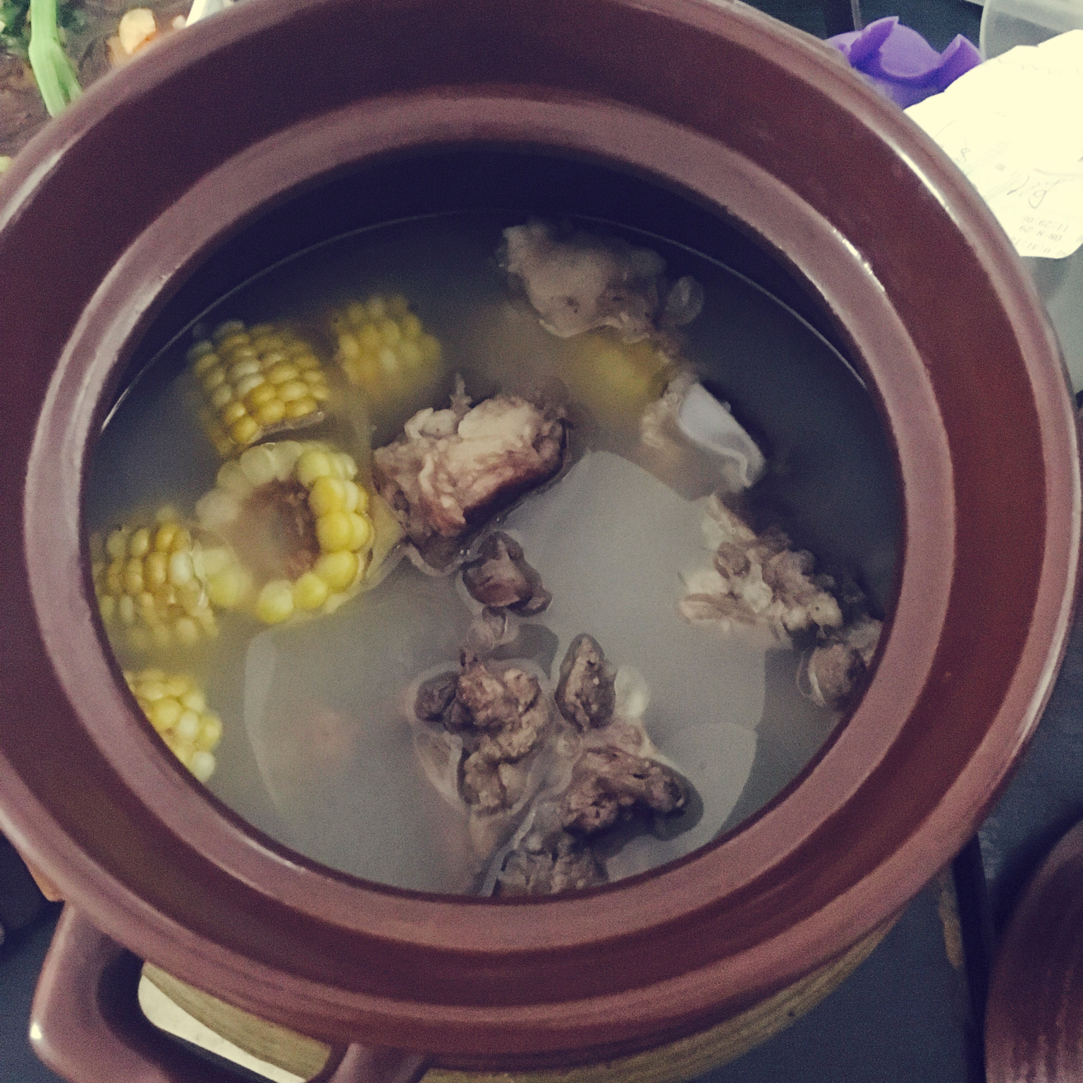 山药玉米排骨汤