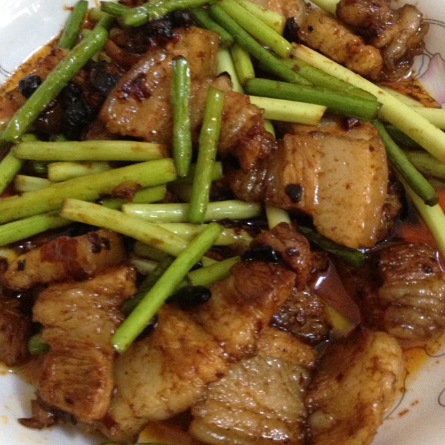 蒜苗回锅肉