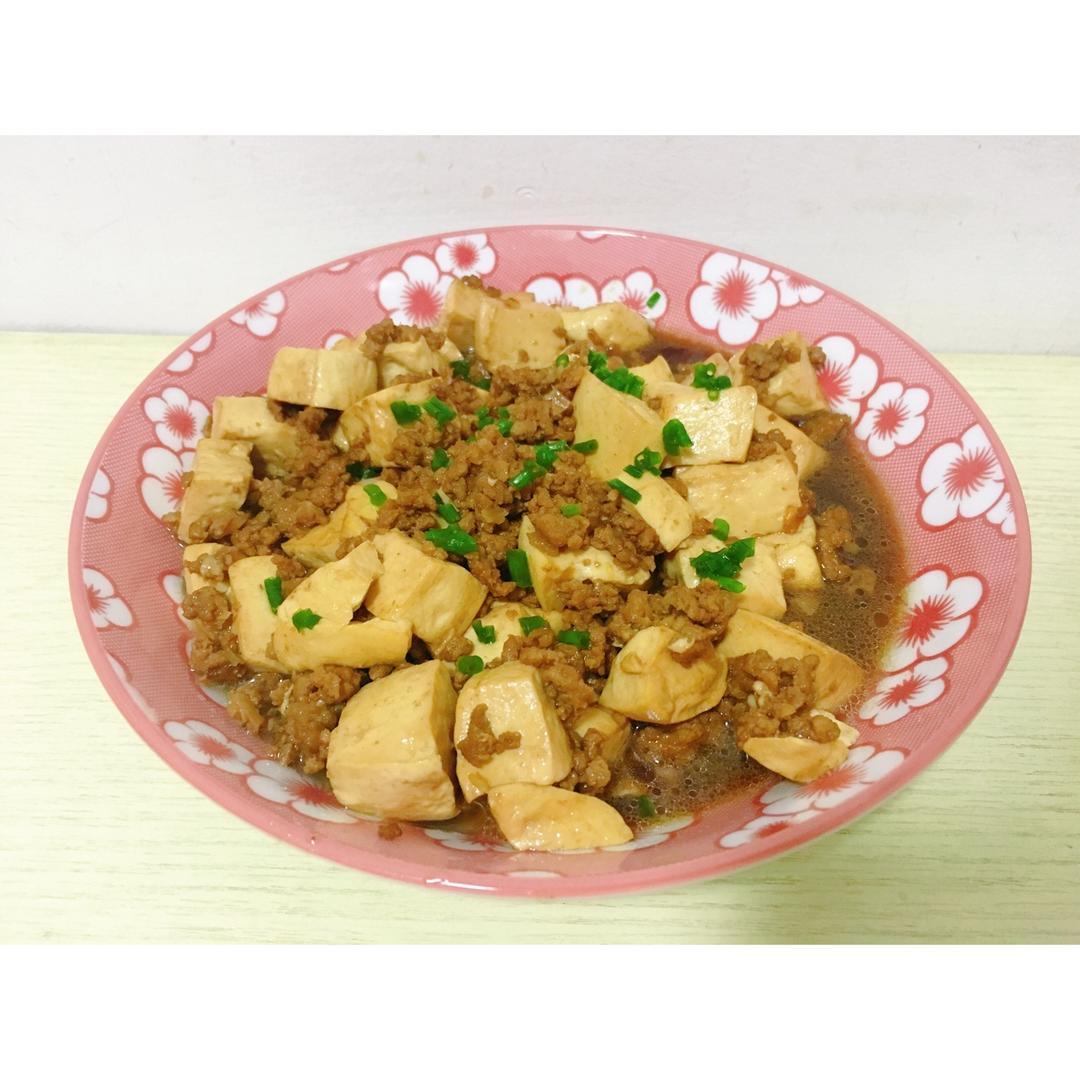 家常红烧肉末豆腐