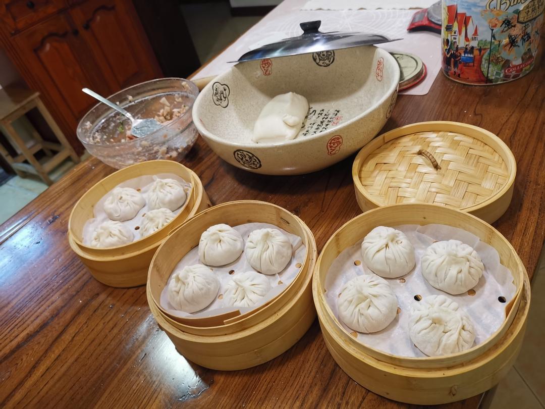 🔥教你在家做❗️灌汤小笼包❗️内附猪皮冻详细做法